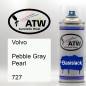 Preview: Volvo, Pebble Gray Pearl, 727: 400ml Sprühdose, von ATW Autoteile West.